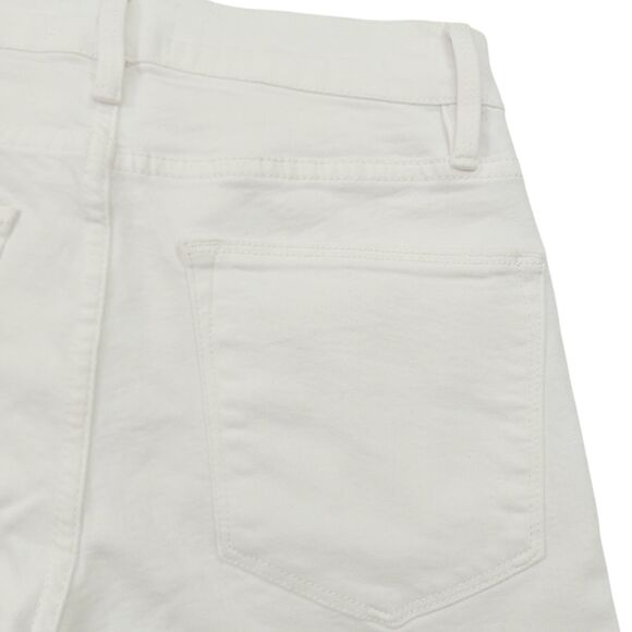 Frame Jeans Womens 26 White Le High Straight Ankle Stretch Denim Comfort Summer - Picture 8 of 12